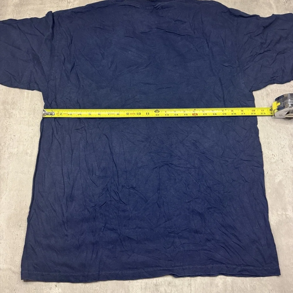 Vintage Las Vegas Nevada Card Poker Gambling Embroidered Shirt Navy Size XL
